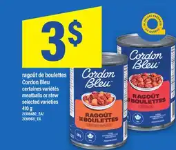 Maxi RAGOÛT DE BOULETTES CORDON BLEU | MEATBALLS OR STEW, 410 G offer