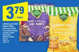 Maxi COLLATIONS POUR BÉBÉS ORGANIC PUFFIES, BARRES OU CRUNCHY CROCS BABY GOURMET | BABY SNACKS, 35-90 G offer