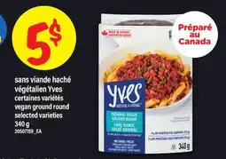 Maxi SANS VIANDE HACHÉ VÉGÉTALIEN YVES | VEGAN GROUND ROUND, 340 G offer