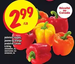 Maxi POIVRONS ROUGES, JAUNES OU ORANGE offer