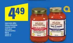 Maxi SAUCE POUR PÂTES DÉLICES D'AUTREFOIS | PASTA SAUCE, 700 ML offer