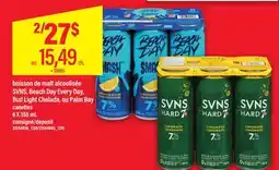 Maxi BOISSON DE MALT ALCOOLISÉE SVNS, BEACH DAY EVERY DAY, BUD LIGHT CHELADA, OU PALM BAY, 6 X 355 ML offer