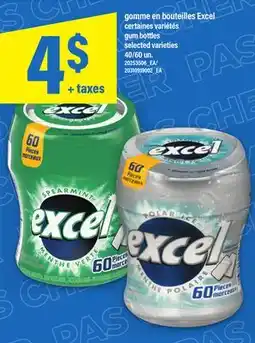Maxi GOMME EN BOUTEILLES EXCEL | GUM BOTTLES, 40/60 UN offer