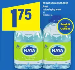 Maxi EAU DE SOURCE NATURELLE NAYA | NATURAL SPING WATER, 4 L offer