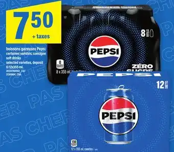 Maxi BOISSONS GAZEUSES PEPSI | SOFT DRINKS, 8/12x355 ML offer
