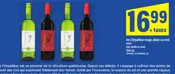 Maxi VIN L'ORPAILLEUR ROUGE, BLANC OU ROSÉ | WINE RED, WHITE OR ROSÉ, 750 ML offer