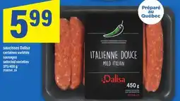 Maxi saucisses Dalisa | sausages, 375/400 g offer