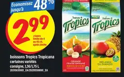 Maxi BOISSONS TROPICS TROPICANA, 1.36/1.75 L offer