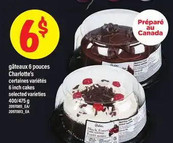 Maxi GÂTEAUX 6 POUCES CHARLOTTE'S | 6 INCH CAKES, 400/475 G offer