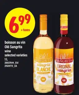Maxi BOISSON AU VIN OLÉ SANGRITA | WINE, 1 L offer