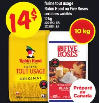 Maxi FARINE TOUT USAGE ROBIN HOOD OU FIVE ROSES, 10 KG offer