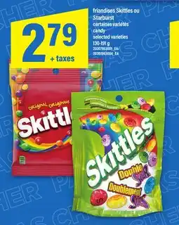 Maxi FRIANDISES SKITTLES OU STARBURST | CANDY, 130-191 G offer