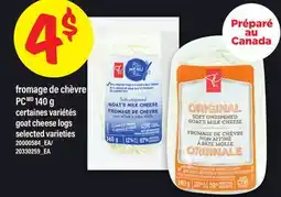 Maxi FROMAGE DE CHÈVRE, PC | GOAT CHEESE LOGS, 140G offer