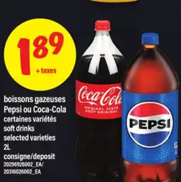 Maxi BOISSONS GAZEUSES PEPSI OU COCA-COLA | SOFT DRINKS, 2L offer