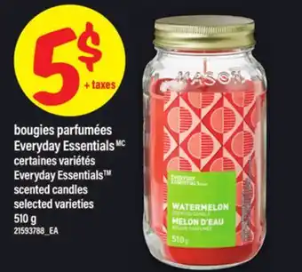 Maxi BOUGIES PARFUMÉES EVERYDAY ESSENTIALS | EVERYDAY ESSENTIALS SCENTED CANDLES, 510 G offer