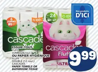 Marché Bonichoix PAPER TOWELS OR BATHROOM TISSUE offer