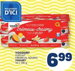 Marché Bonichoix YOPLAIT CRÉMEUX, SOURCE YOGURT offer