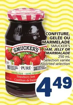 Marché Bonichoix SMUCKER'S JAM, JELLY OR MARMALADE offer