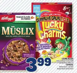 Marché Bonichoix KELLOGG'S OR GENERAL MILLS CEREAL offer