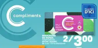 Marché Bonichoix COMPLIMENTS FACIAL TISSUES offer