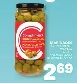 Marché Bonichoix COMPLIMENTS PICKLES offer