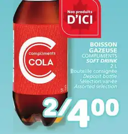 Marché Bonichoix COMPLIMENTS SOFT DRINK offer