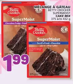 Marché Bonichoix BETTY CROCKER, SUPERMOIST CAKE MIX offer