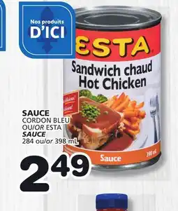 Marches Tradition CORDON BLEU OR ESTA SAUCE offer