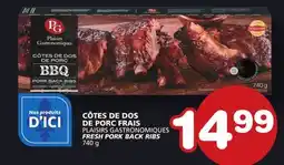 Marches Tradition PLAISIRS GASTRONOMIQUES FRESH PORK BACK RIBS offer