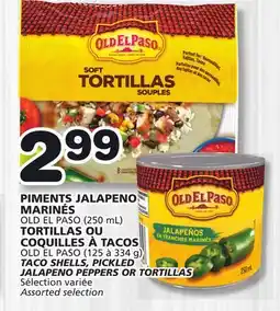 Marches Tradition OLD EL PASO TACO SHELLS, PICKLED JALAPENO PEPPERS OR TORTILLAS offer