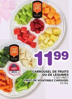 Marches Tradition C'EST PRÊT! FRUIT OR VEGETABLE CAROUSEL offer