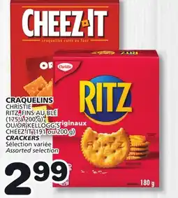 Marches Tradition CHRISTIE RITZ, FINS AU BLÉ (175 to 200 g) OR KELLOGG'S CHEEZ-IT (191 or 200 g) CRACKERS offer