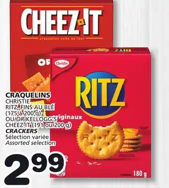 Marches Tradition CHRISTIE RITZ, FINS AU BLÉ (175 to 200 g) OR KELLOGG'S CHEEZ-IT (191 or 200 g) CRACKERS offer