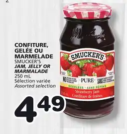 Marches Tradition SMUCKER'S JAM, JELLY OR MARMALADE offer