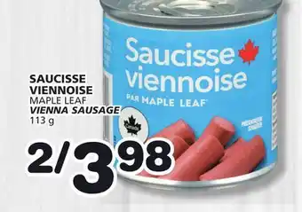 Marches Tradition MAPLE LEAF VIENNA SAUSAGE offer