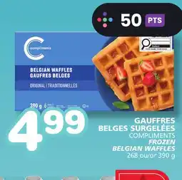 Marches Tradition COMPLIMENTS FROZEN BELGIAN WAFFLES offer