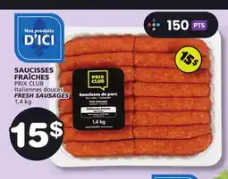 Marches Tradition PRIX CLUB FRESH SAUSAGES offer