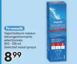 Brunet PERSONELLE Vaporisateurs nasaux décongestionnants sélectionnés offer