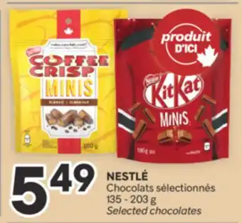 Brunet NESTLÉ Chocolats sélectionnés offer
