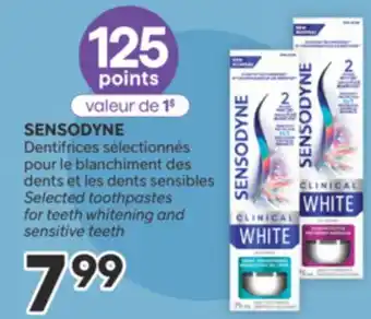 Brunet SENSODYNE Dentifrices sélectionnés pour le blanchiment des dents et les dents sensibles offer
