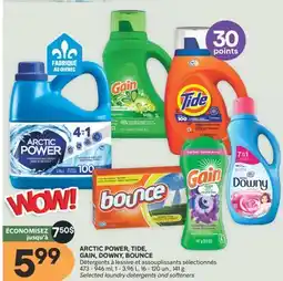 Brunet ARCTIC POWER, TIDE, GAIN, DOWNY, BOUNCE Détergents à lessive et assouplissants sélectionnés offer