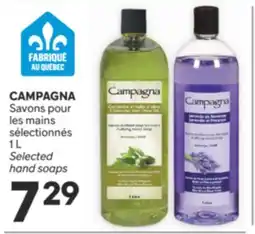 Brunet CAMPAGNA Savons pour les mains sélectionnés offer