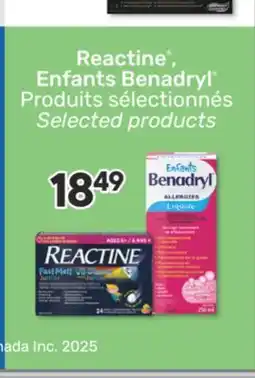 Brunet Reactine , Enfants Benadryl Produits sélectionnés offer
