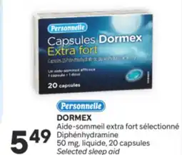 Brunet Personnelle DORMEX Aide-sommeil extra fort sélectionné Diphénhydramine offer