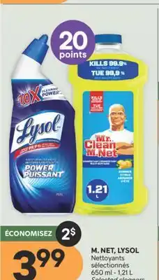 Brunet M. NET, LYSOL Nettoyants sélectionnés offer