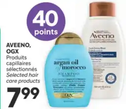 Brunet AVEENO, OGX Produits capillaires sélectionnés offer
