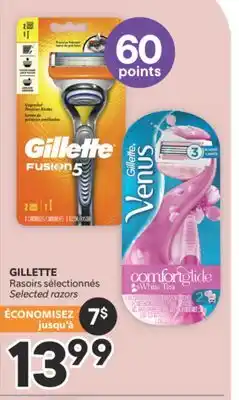 Brunet GILLETTE Rasoirs sélectionnés offer