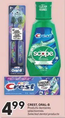 Brunet CREST, ORAL-B Produits dentaires sélectionnés offer