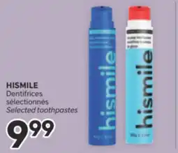 Brunet HISMILE Dentifrices sélectionnés offer