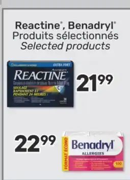 Brunet Reactine , Benadryl Produits sélectionnés offer